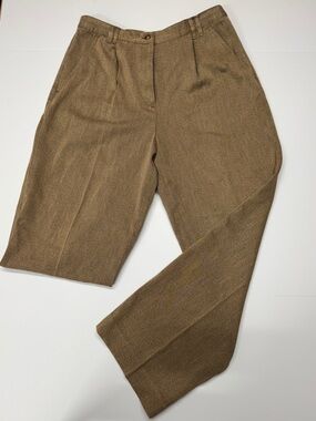 David Brooks Tan Cotton Dress Pants Size 12